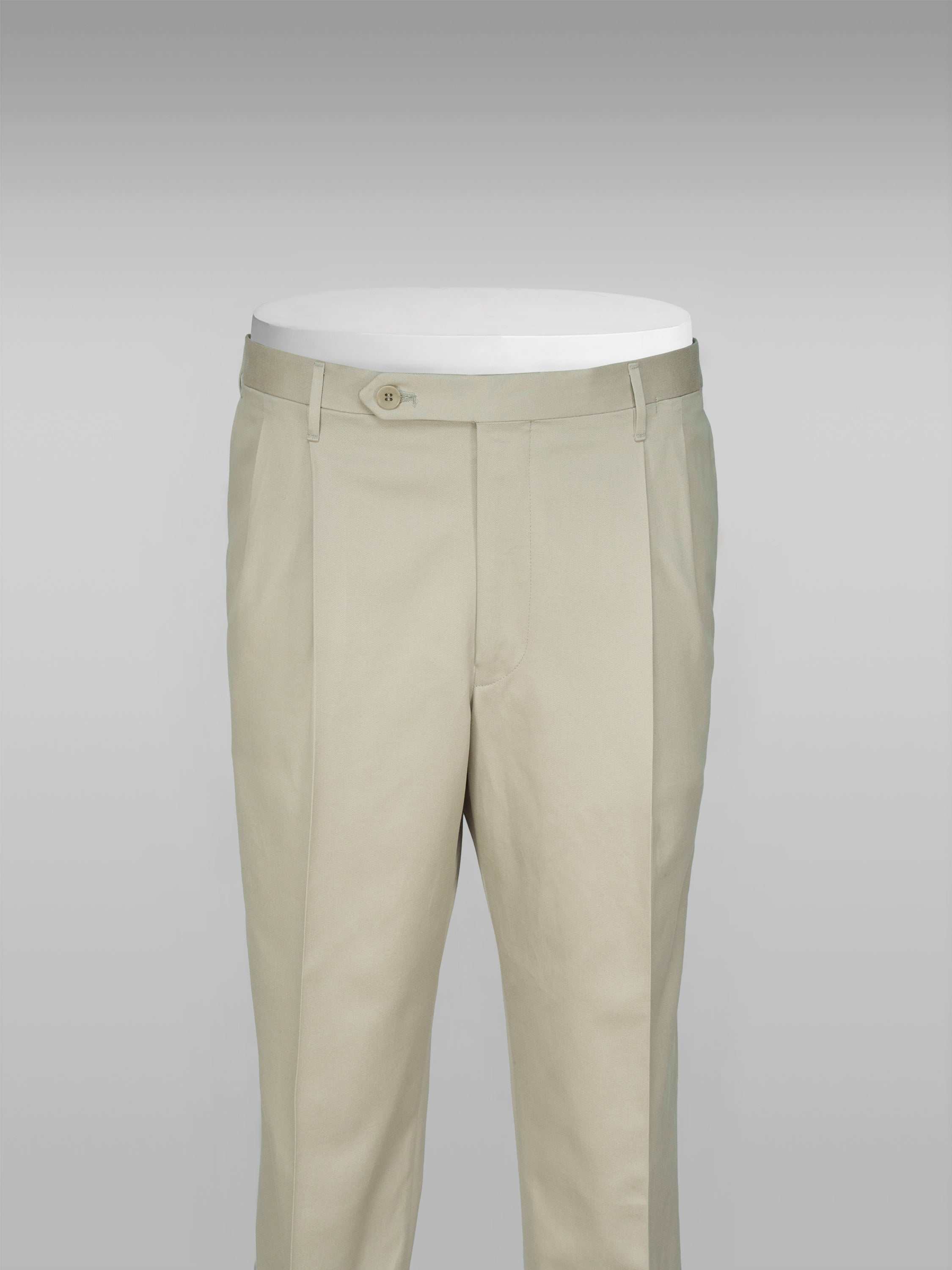 Milano mastic beige cotton trousers